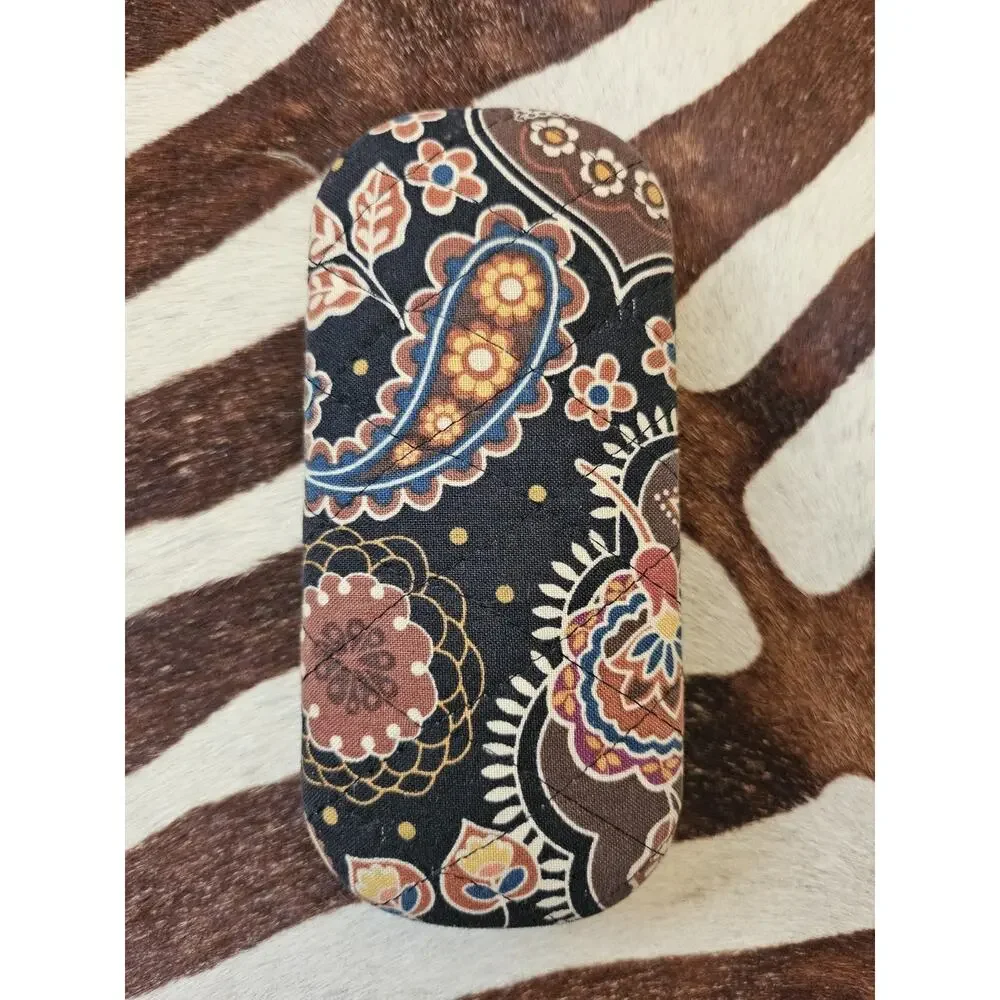 Vera Bradley Quilted Glasses Case. Multicolored Paisley Print Kensington Retired